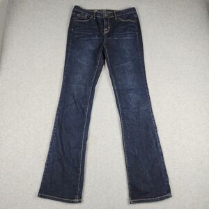 Mossimo Curvy Bootcut Jeans Womens 2R Blue Premium Denim Cotton Mid Rise Stretch